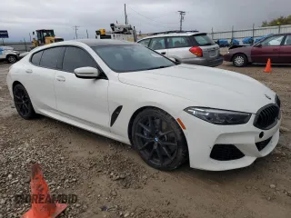 2020 BMW 8 Series M850i with VIN WBAGV8C05LCE00682, listed as a Copart auction lot 77863994 with 22,999 mi miles and Salvage Title. Bid and sale history available at carsss.com. Image 4.