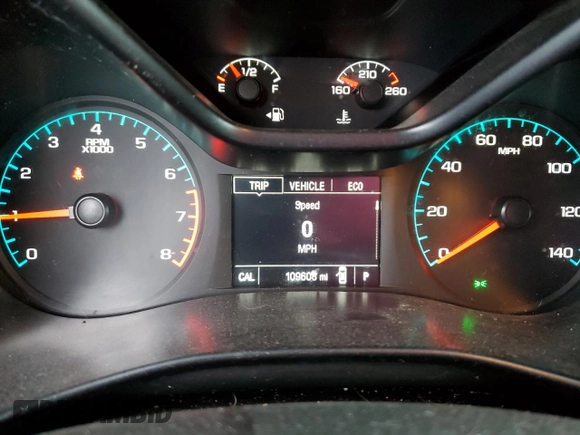 2015 Chevrolet Colorado 4WD Z71 with VIN 1GCGTCE35F1271343, listed as a Copart auction lot 48898704 with 109,608 mi miles and Salvage title. Bid and sale history available at DreamBid. Image 9.