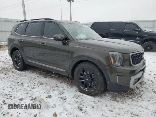 2023 Kia Telluride SX Prestige X-Pro with VIN 5XYP5DGC3PG354591, listed as a Copart auction lot 87465074 with 24,545 mi miles and Salvage title. Bid and sale history available at DreamBid. Image 4.