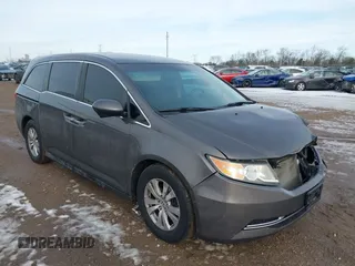 2015 Honda Odyssey EX z VIN 5FNRL5H46FB039057, wystawiony jako IAAI lot #41646690 z przebiegiem 178 020 mil mil oraz . Historia ofert i sprzedaży dostępna na DreamBid. Obrazek 1.