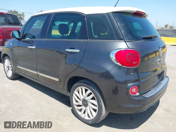 2014 FIAT 500L Lounge with VIN ZFBCFACH9EZ005710, listed as a IAAI auction lot 42508508 with 96,652 mi miles and . Bid and sale history available at DreamBid. Image 3.