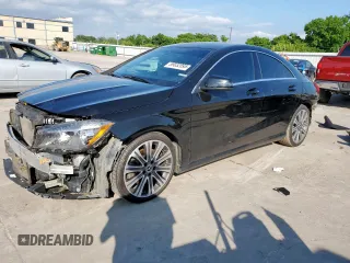 2018 Mercedes-Benz CLA 250 with VIN WDDSJ4EB7JN658884, listed as a Copart auction lot 59032895 with 94,099 mi miles and Salvage title. Bid and sale history available at DreamBid. Image 1.
