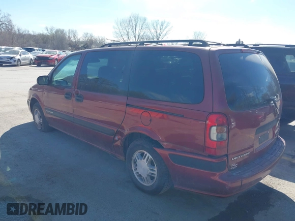 2002 Chevrolet Venture LS 1SC Pkg with VIN 1GNDX03EX2D199999, listed as a IAAI auction lot 41773328 with 212,777 mi miles. Bid and sale history available at carsss.com. Image 3.