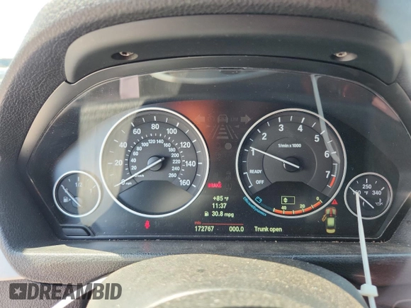 2013 BMW 3 Series 328i with VIN WBA3A5C59DF453287, listed as a Copart auction lot 62814395 with 172,767 mi miles and Clean title. Bid and sale history available at DreamBid. Image 9.