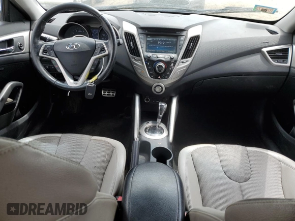 2012 Hyundai Veloster w/Black Int with VIN KMHTC6AD1CU054618, listed as a Copart auction lot 54015373 with 82,443 mi miles and Salvage title. Bid and sale history available at DreamBid. Image 8.