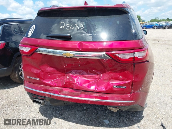 2018 Chevrolet Traverse Premier with VIN 1GNERKKW6JJ173579, listed as a IAAI auction lot 39725683 with 63,682 mi miles. Bid and sale history available at carsss.com. Image 6.
