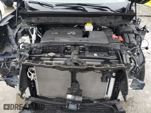 2022 Infiniti QX60 Luxe with VIN 5N1DL1FS6NC330038, listed as a Copart auction lot 43264245 with 28,453 mi miles and Salvage title. Bid and sale history available at DreamBid. Image 12.