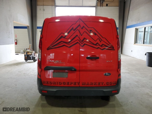 2018 Ford Transit Connect Van XLT with VIN NM0LS7F7XJ1379506, listed as a Copart auction lot 48576955 with 117,477 mi miles and Salvage Title. Bid and sale history available at carsss.com. Image 6.