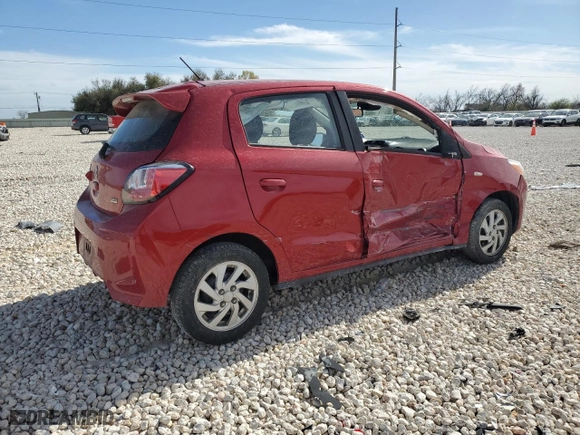 2021 Mitsubishi Mirage ES with VIN ML32AUHJ8MH007878, listed as a Copart auction lot 49356785 with 103,550 mi miles and Salvage Title. Bid and sale history available at carsss.com. Image 3.