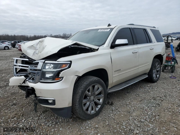 2015 Chevrolet Tahoe LTZ with VIN 1GNSCCKC5FR275738, listed as a Copart auction lot 46456045 with 175,606 mi miles and Salvage Title. Bid and sale history available at carsss.com. Image 1.