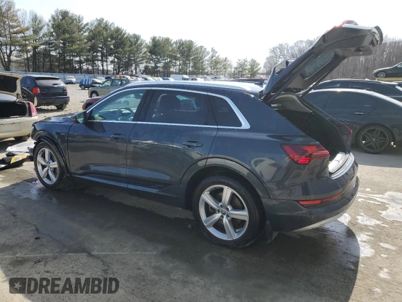 2019 Audi e-tron Premium Plus with VIN WA1LAAGEXKB015138, listed as a Copart auction lot 48853815 with 35,816 mi miles and Salvage title. Bid and sale history available at DreamBid. Image 2.