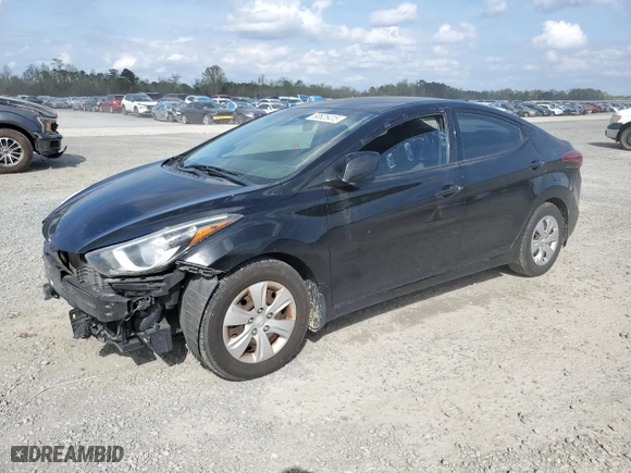 2016 Hyundai Elantra SE with VIN KMHDH4AE6GU601892, listed as a Copart auction lot 50625415 with 143,090 mi miles and Salvage Title. Bid and sale history available at carsss.com. Image 1.