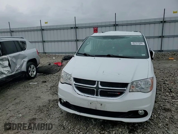 2017 Dodge Grand Caravan SXT with VIN 2C4RDGCG4HR863320, listed as a Copart auction lot 45741594 with 156,137 mi miles and Salvage Title. Bid and sale history available at DreamBid. Image 12.