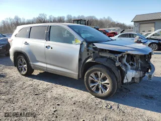 2015 Toyota Highlander LE with VIN 5TDBKRFH6FS107399, listed as a Copart auction lot 41429685 with 143,851 mi miles and Salvage Title. Bid and sale history available at carsss.com. Image 4.