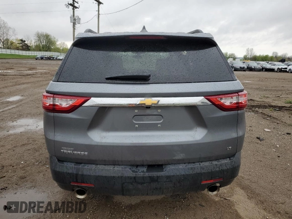 2020 Chevrolet Traverse LT Cloth with VIN 1GNERGKW6LJ126505, listed as a Copart auction lot 55295755 with 33,267 mi miles and Non repairable. Bid and sale history available at DreamBid. Image 6.