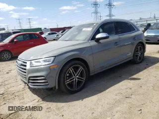 2020 Audi SQ5 Premium Plus with VIN WA1B4AFY5L2008758, listed as a Copart auction lot 51825274 with 18,360 mi miles and Salvage Title. Bid and sale history available at DreamBid. Image 1.