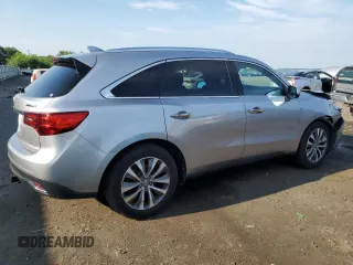 2016 Acura MDX Technology with VIN 5FRYD4H47GB062513, listed as a Copart auction lot 62311665 with 124,975 mi miles and Salvage title. Bid and sale history available at DreamBid. Image 3.