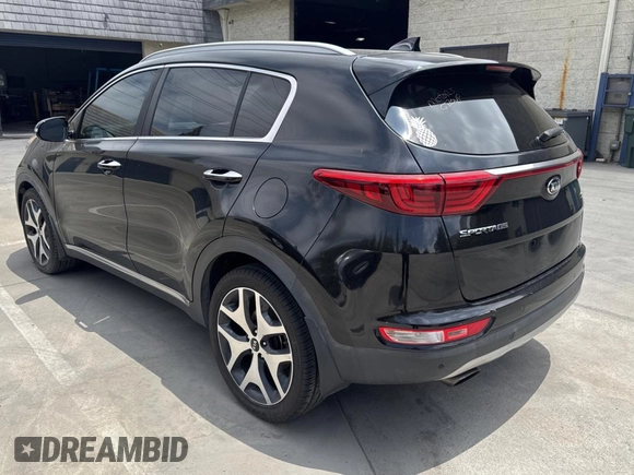 2017 Kia Sportage SX Turbo with VIN KNDPR3A68H7265177, listed as a Copart auction lot 60561175 with 117,330 mi miles and Clean title. Bid and sale history available at DreamBid. Image 3.