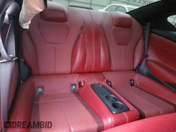 2017 Infiniti Q60 Red Sport 400 with VIN JN1FV7ELXHM701983, listed as a Copart auction lot 84379614 with 44,784 mi miles and Salvage title. Bid and sale history available at DreamBid. Image 10.