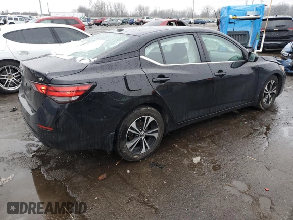 2021 Nissan Sentra SV with VIN 3N1AB8CV1MY203790, listed as a Copart auction lot 85794494 with 37,625 mi miles and Non repairable. Bid and sale history available at DreamBid. Image 3.