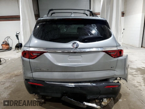 2023 Buick Enclave Essence with VIN 5GAEVAKW4PJ238888, listed as a Copart auction lot 42704835 with 44,310 mi miles and Salvage Title. Bid and sale history available at carsss.com. Image 6.