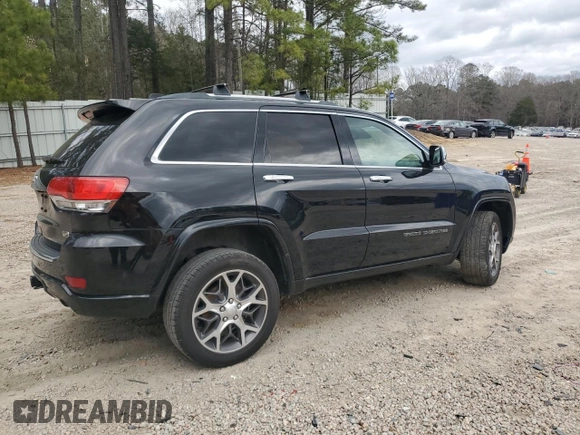 2020 Jeep Grand Cherokee Overland with VIN 1C4RJFCG6LC239331, listed as a Copart auction lot 45449465 with 62,487 mi miles and Salvage Title. Bid and sale history available at carsss.com. Image 3.
