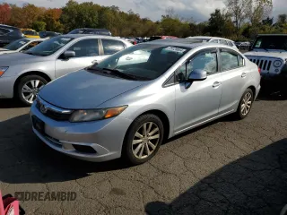 2012 Honda Civic EX with VIN 2HGFB2F88CH547273, listed as a Copart auction lot 75129954 with 206,681 mi miles and Clean Title. Bid and sale history available at DreamBid. Image 1.