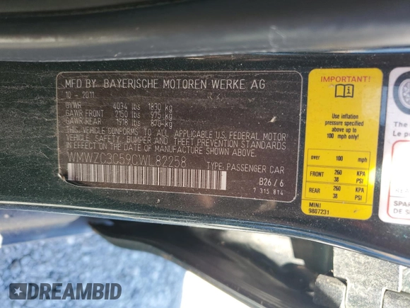 2012 MINI Countryman S with VIN WMWZC3C59CWL82258, listed as a Copart auction lot 49375545 with 131,846 mi miles and Clean Title. Bid and sale history available at DreamBid. Image 12.