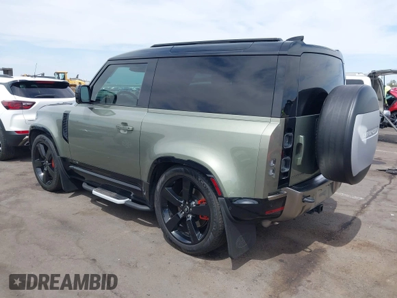 2021 Land Rover Defender with VIN SALEX6RU9M2052319, listed as a IAAI auction lot 42378394 with 30,822 mi miles and . Bid and sale history available at DreamBid. Image 3.