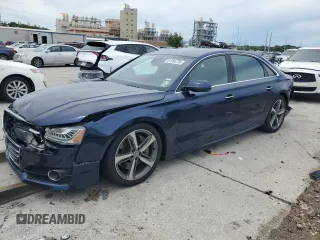 2018 Audi A8 with VIN WAU44AFD5JN000549, listed as a Copart auction lot 61364755 with 71,772 mi miles and Salvage title. Bid and sale history available at DreamBid. Image 1.