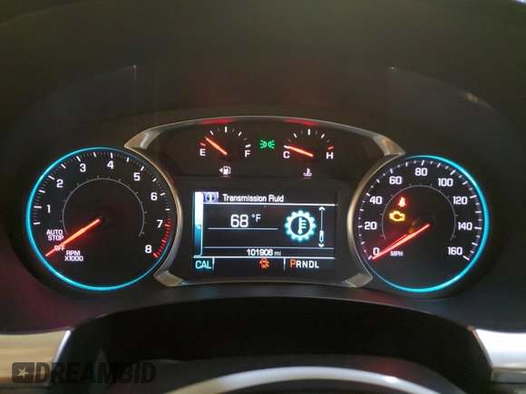 2019 Chevrolet Traverse LT Cloth with VIN 1GNEVGKW5KJ179058, listed as a Copart auction lot 72695084 with 101,906 mi miles and Salvage Title. Bid and sale history available at carsss.com. Image 9.