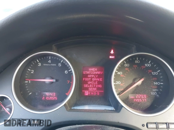 2005 Audi A4 3.0L with VIN WAUDT48H55K006377, listed as a IAAI auction lot 41535047 with 145,577 mi miles. Bid and sale history available at carsss.com. Image 7.