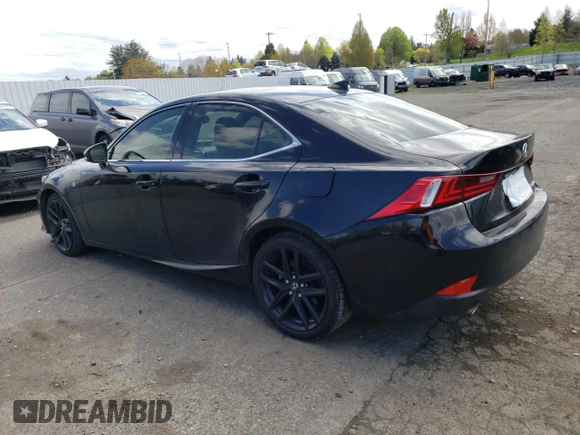 2014 Lexus IS 250 with VIN JTHBF1D24E5037134, listed as a Copart auction lot 51606485 with 74,669 mi miles and Salvage Title. Bid and sale history available at DreamBid. Image 2.