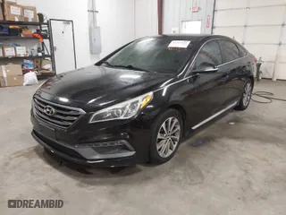 2015 Hyundai Sonata 2.4L Sport with VIN 5NPE34AF2FH192346, listed as a IAAI auction lot 41457573 with 1 mi miles. Bid and sale history available at carsss.com. Image 2.