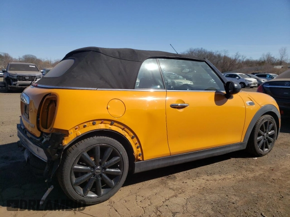 2017 MINI Convertible Cooper with VIN WMWWG5C31H3D00262, listed as a Copart auction lot 49154475 with 130,973 mi miles and Salvage title. Bid and sale history available at DreamBid. Image 3.