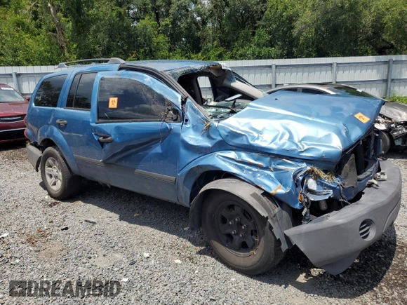 2005 Dodge Durango SXT with VIN 1D4HD38K05F607926, listed as a Copart auction lot 67392884 with Not provided miles and Salvage title. Bid and sale history available at DreamBid. Image 4.