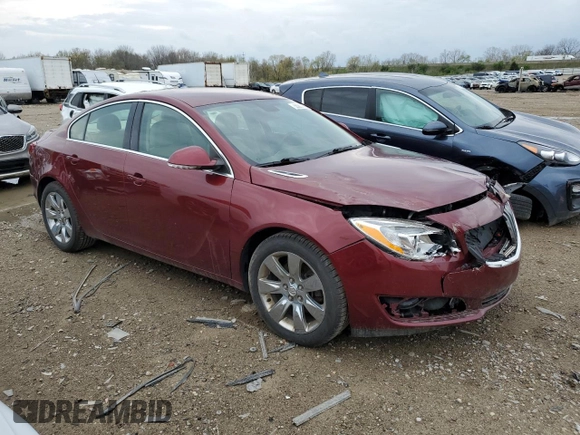 2016 Buick Regal Premium II with VIN 2G4GS5GX6G9172621, listed as a Copart auction lot 55207055 with 122,525 mi miles and Clean Title. Bid and sale history available at DreamBid. Image 4.