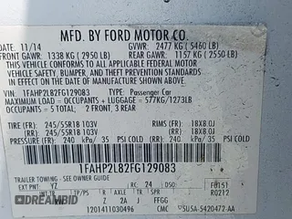 2015 Ford Police Interceptor с VIN 1FAHP2L82FG129083, выставлен на аукционе IAAI как лот 41973234 с пробегом 92 800 миль миль и . История ставок и продаж доступна на DreamBid. Изображение 9.