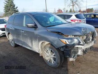 2018 Nissan Pathfinder SL z VIN 5N1DR2MM7JC626401, wystawiony jako IAAI lot #40964722 z przebiegiem 89 557 mil mil oraz . Historia ofert i sprzedaży dostępna na DreamBid. Obrazek 1.
