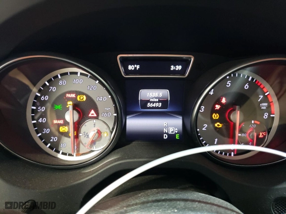 2015 Mercedes-Benz GLA-Class GLA 250 with VIN WDCTG4GB9FJ091659, listed as a Copart auction lot 77541754 with 56,493 mi miles and Salvage Title. Bid and sale history available at carsss.com. Image 9.