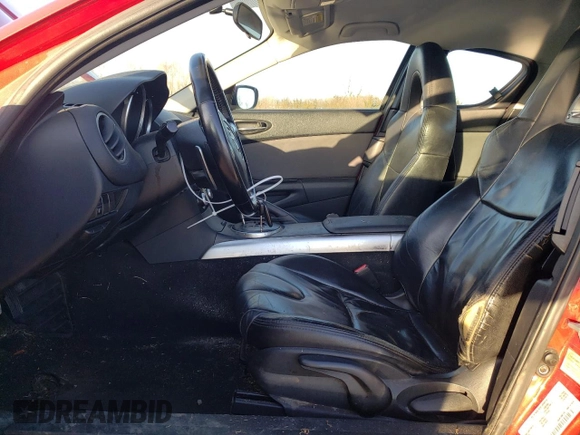 2004 Mazda RX-8 with VIN JM1FE17N740127403, listed as a Copart auction lot 44462235 with 65,180 mi miles and Clean Title. Bid and sale history available at carsss.com. Image 7.