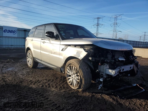 2017 Land Rover Range Rover Sport HSE with VIN SALWR2FV3HA164016, listed as a Copart auction lot 44345425 with 64,723 mi miles and Salvage Title. Bid and sale history available at carsss.com. Image 4.