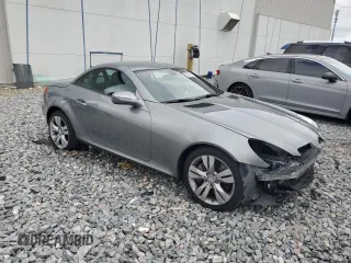 2010 Mercedes-Benz SLK with VIN WDBWK5JA7AF228325, listed as a Copart auction lot 55966235 with 41,728 mi miles and Salvage title. Bid and sale history available at DreamBid. Image 4.