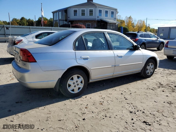 2003 Honda Civic LX with VIN 1HGES16603L037779, listed as a Copart auction lot 76806754 with 127,692 mi miles and Clean Title. Bid and sale history available at carsss.com. Image 3.
