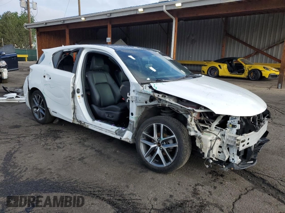 2015 Lexus CT 200h with VIN JTHKD5BH0F2242926, listed as a Copart auction lot 59048395 with 91,656 mi miles and Salvage title. Bid and sale history available at DreamBid. Image 4.
