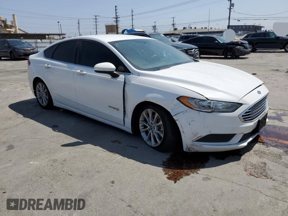 2017 Ford Fusion Hybrid SE with VIN 3FA6P0LUXHR171876, listed as a Copart auction lot 56241855 with 197,846 mi miles and Salvage title. Bid and sale history available at DreamBid. Image 4.