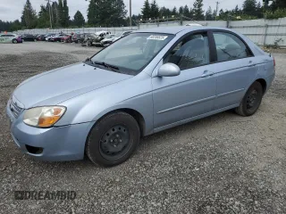 2007 Kia Spectra EX z VIN KNAFE121875438749, wystawiony jako Copart lot #60255525 z przebiegiem 171 182 mil mil oraz Szkoda całkowita • Salvage title. Historia ofert i sprzedaży dostępna na DreamBid. Obrazek 1.