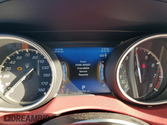 2018 Maserati Levante S with VIN ZN661YUL7JX302077, listed as a Copart auction lot 78106184 with 72,569 mi miles and Non Repairable. Bid and sale history available at carsss.com. Image 9.