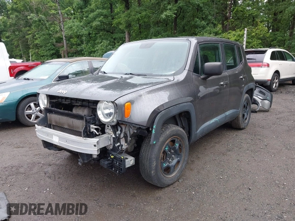 2017 Jeep Renegade Sport with VIN ZACCJBAB1HPG08122, listed as a IAAI auction lot 42314090 with 113,500 mi miles and . Bid and sale history available at DreamBid. Image 18.