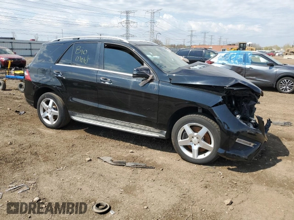 2013 Mercedes-Benz M 550 with VIN 4JGDA7DBXDA262171, listed as a Copart auction lot 52435385 with Not provided miles and Salvage title. Bid and sale history available at DreamBid. Image 4.